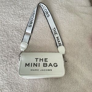 Marc Jacobs white The Mini Bag with Black Accents